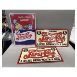 (3) Pepsi-Cola Signs