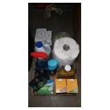 Box Lot Of Assorted Household Cleaning Supplies &