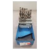 Metal Storage Box Of Assorted Drill Bits