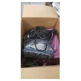Box Lot Of Assorted Ladies Purses, Bags & More