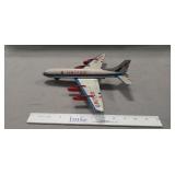 Vintage Friction Tin Toy Airplane