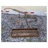 Antique Plow, Wood Box