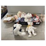 Assorted Beanie Babies and Other Stuffed Animals