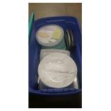 Box Of Assorted Food Storage Container, Baking