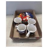 Coca Cola Christmas Mugs & Plates Set