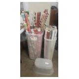 (2) Containers Of Assorted Gift Wrapping Paper
