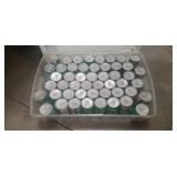 (50) EMPTY 7UP Aluminum Soda Cans w/ Plastic