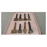 (8) Vintage Watch Fobs