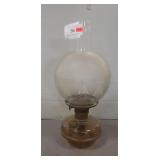 (1) Vintage Oil Lamp (15" Tall)