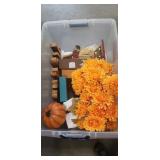 Box Of Assorted Fall Seasonal Decorations