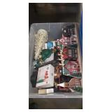 Box Of Assorted Christmas Decorations Including