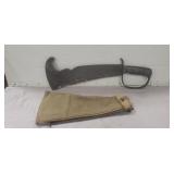 WWII Era Machete w/ Canvas Sheath (16.5" Total