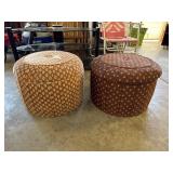 Vtg Storage Ottoman (2)