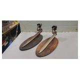 (2) Wall Mount Candle Holders Made From Metal