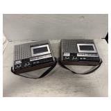 Vtg GE Cassette Players