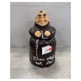 Monk Cookie Jar w/Assorted Coin Holders