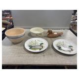 Ned Smith Waterfowl Plates, Duck Decoy Signed, &