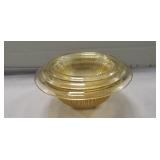 Amber Depression Three Bowl Nesting Set