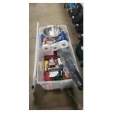 Box Lot Of Assorted Items Including A Plastic