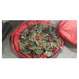 (4) Decorative Wreaths w/ Storage Bags