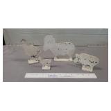 (4) Assorted Metal Animal Figurines/Shooting
