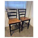 Wood Dining Chairs (2)
