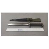 Vintage Bayonet/Knife w/ Metal Sheath