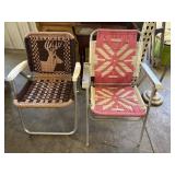 Macrame Woven Lawn Chairs (2)
