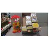 Tray Of Assorted Items Including Vintage Clown