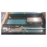 Metal Storage Box w/ Assorted Sockets & More