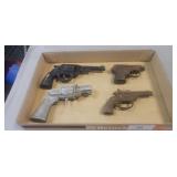 (4) Vintage Metal Toy Pistols