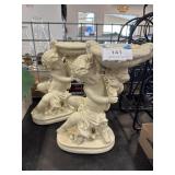 Vtg Cherub Sculptures