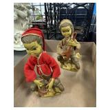 Vtg Tilso Christmas Pixie Elf Figurines