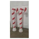 (2) Candy Cane Blow Molds (40" Tall)