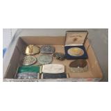 (7) Assorted Belt Buckles & (4) Coin Purses