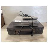 Zenith VHS Player, Magnavox DVD Player