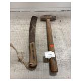 Machete & Small Sledge