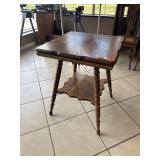 Early Tiger Oak Side Table