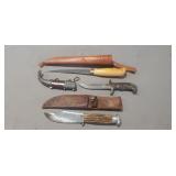(3) Assorted Knives