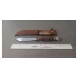 (1) KA-BAR Knife w/ Leather Sheath