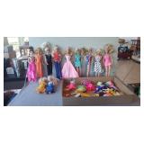 Tray Of Assorted Dolls & Accessories