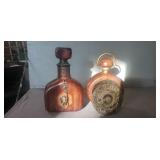 (2) Vintage Wooden Decanters