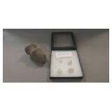 (4) Primitive Arrowheads (Minerva, Ohio) & (1)