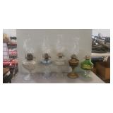 (5) Vintage Oil Lamps