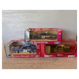 3 Die Cast Stock Car Replicas