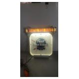Vintage Beer Advertising Light w/ Clock