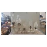 (5) Assorted Vintage Oil Lamps