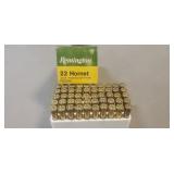(50) Rounds 22 Hornet Ammo
