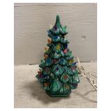 Vtg Ceramic Light Up Christmas Tree
