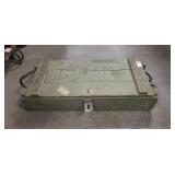 Vintage Wooden Ammo Box (31"×14"×7") & Assorted